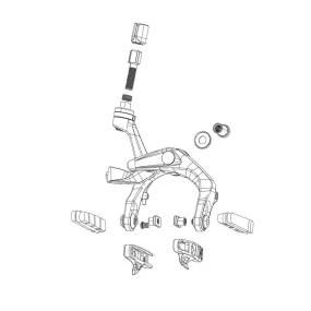 Avid Spare - Rim Brake Spare Part Noodle/Overcoat - 135: