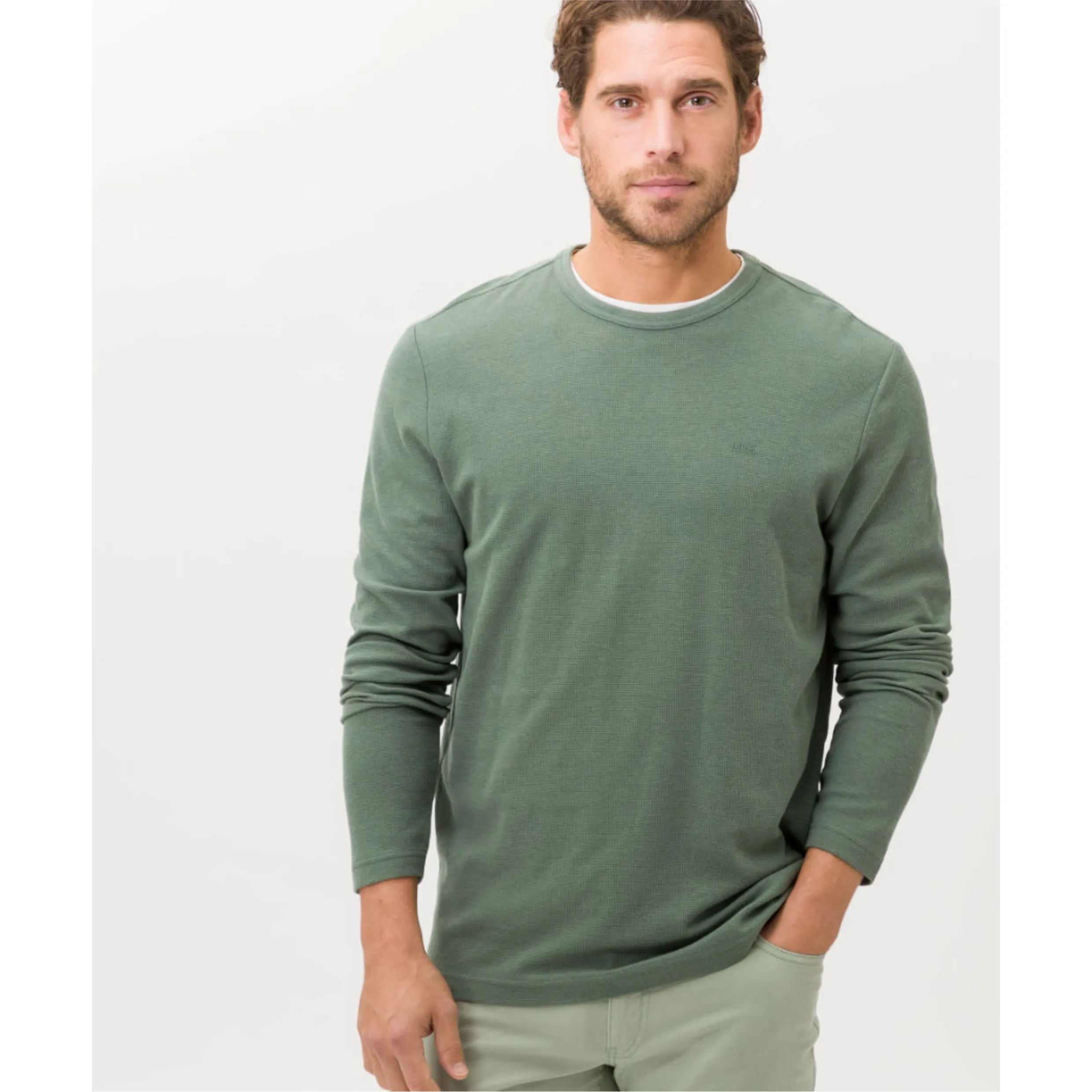 Brax Timon Long-sleeve Soft Jersey Tee 21-4708