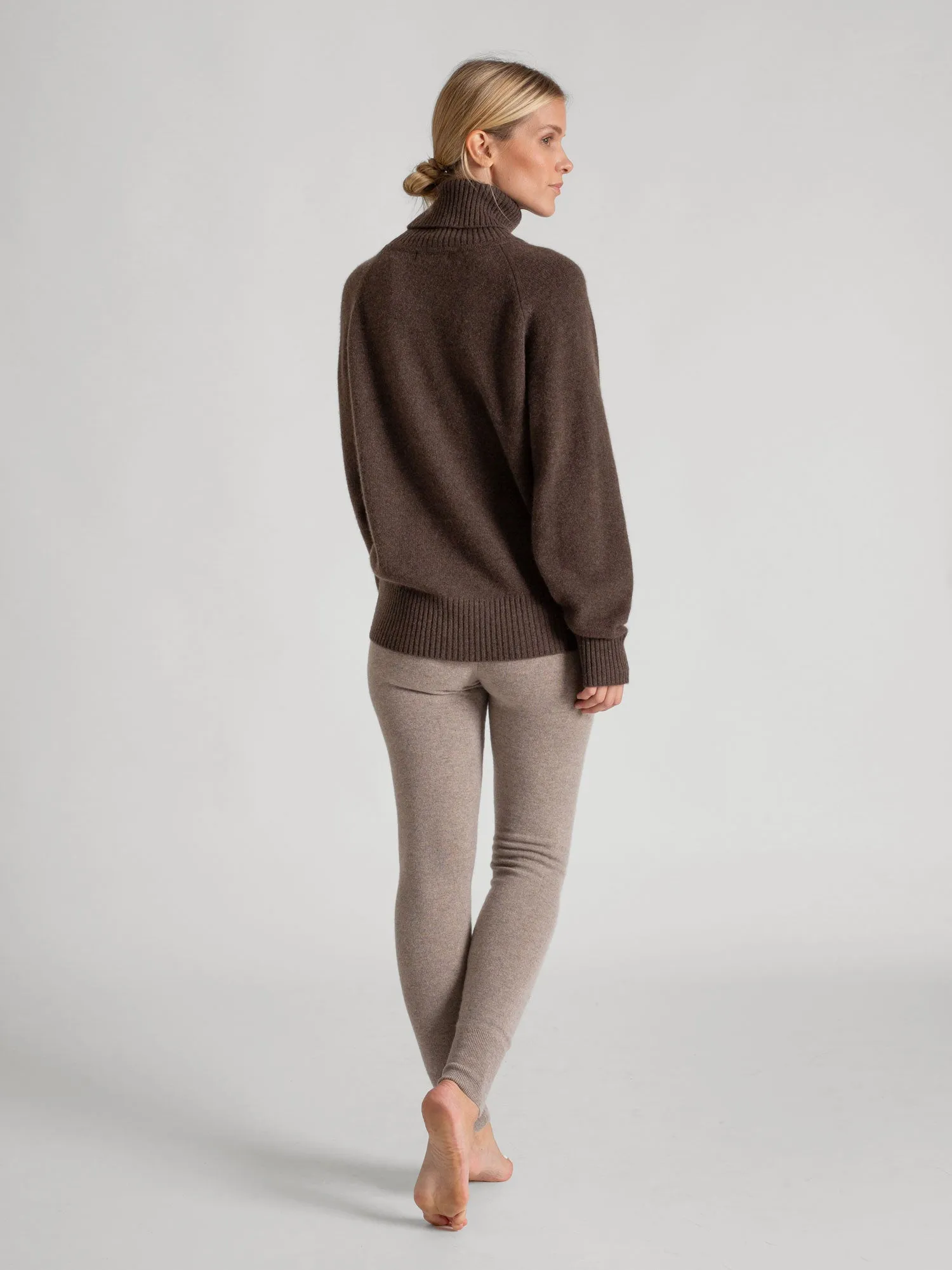 Cashmere sweater "Milano" - dark brown