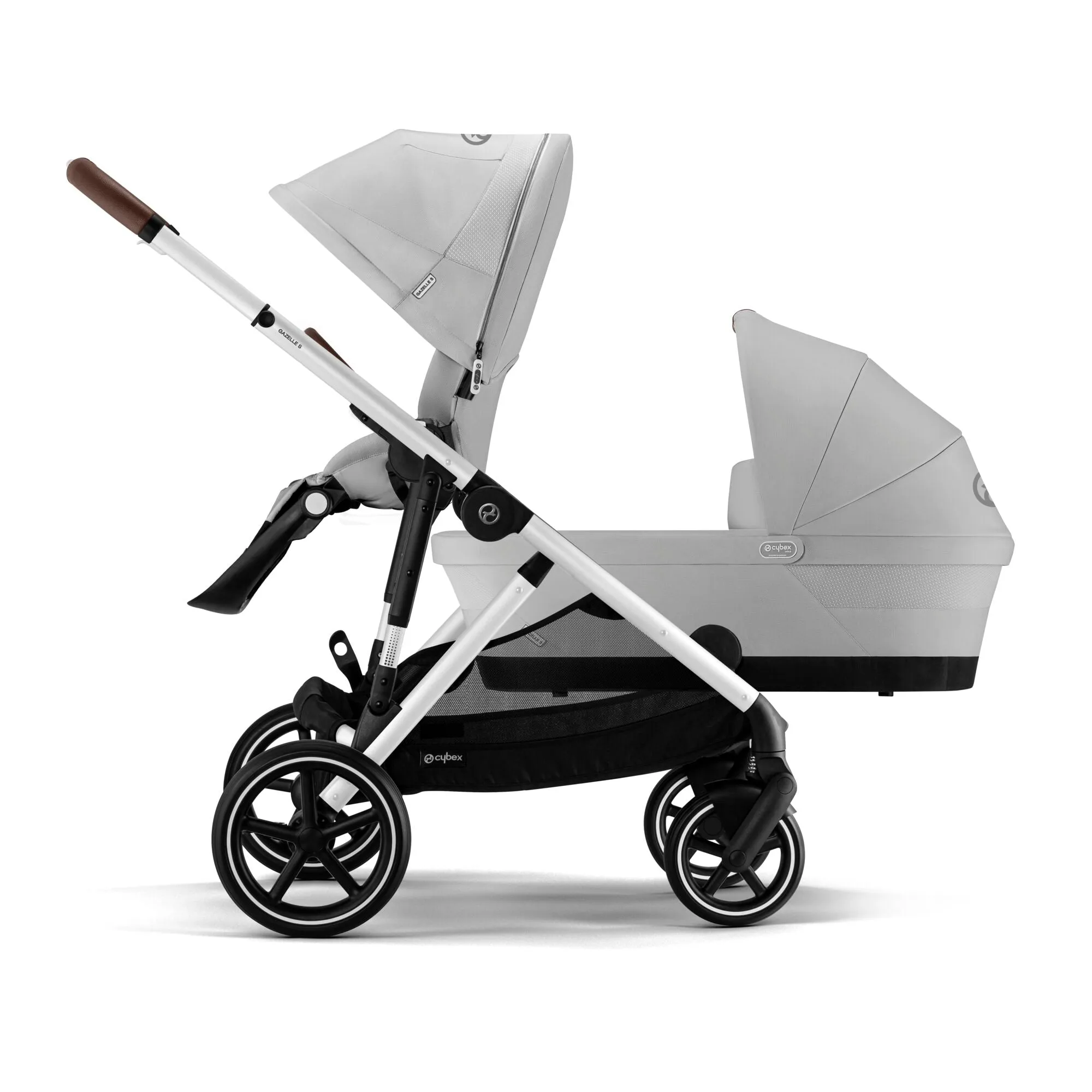 Cybex, Gazelle S Travel System Bundle w/ Cloud T i-Size, Lava Grey