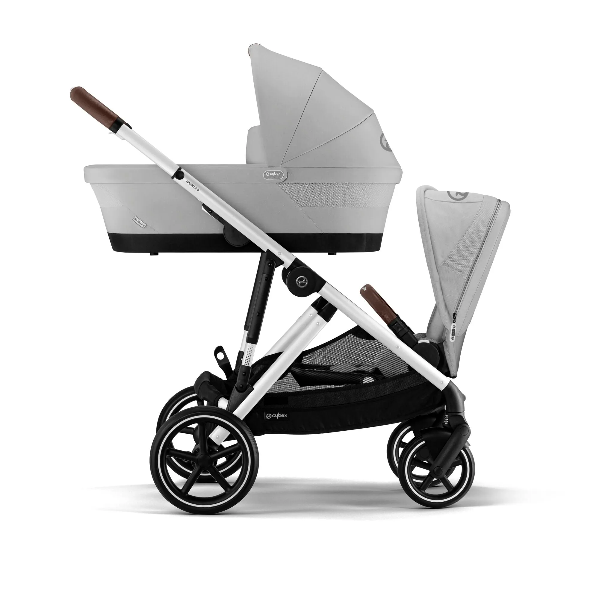 Cybex, Gazelle S Travel System Bundle w/ Cloud T i-Size, Lava Grey