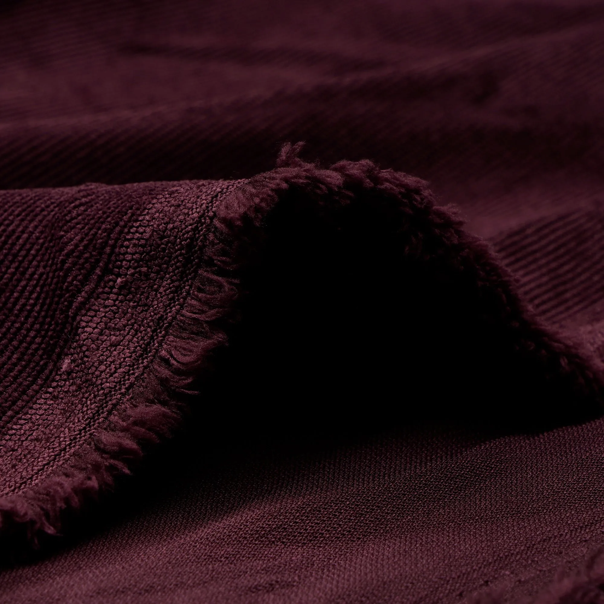 Deep Purple Imported Cotton Corduroy Fabric (60" Wide)