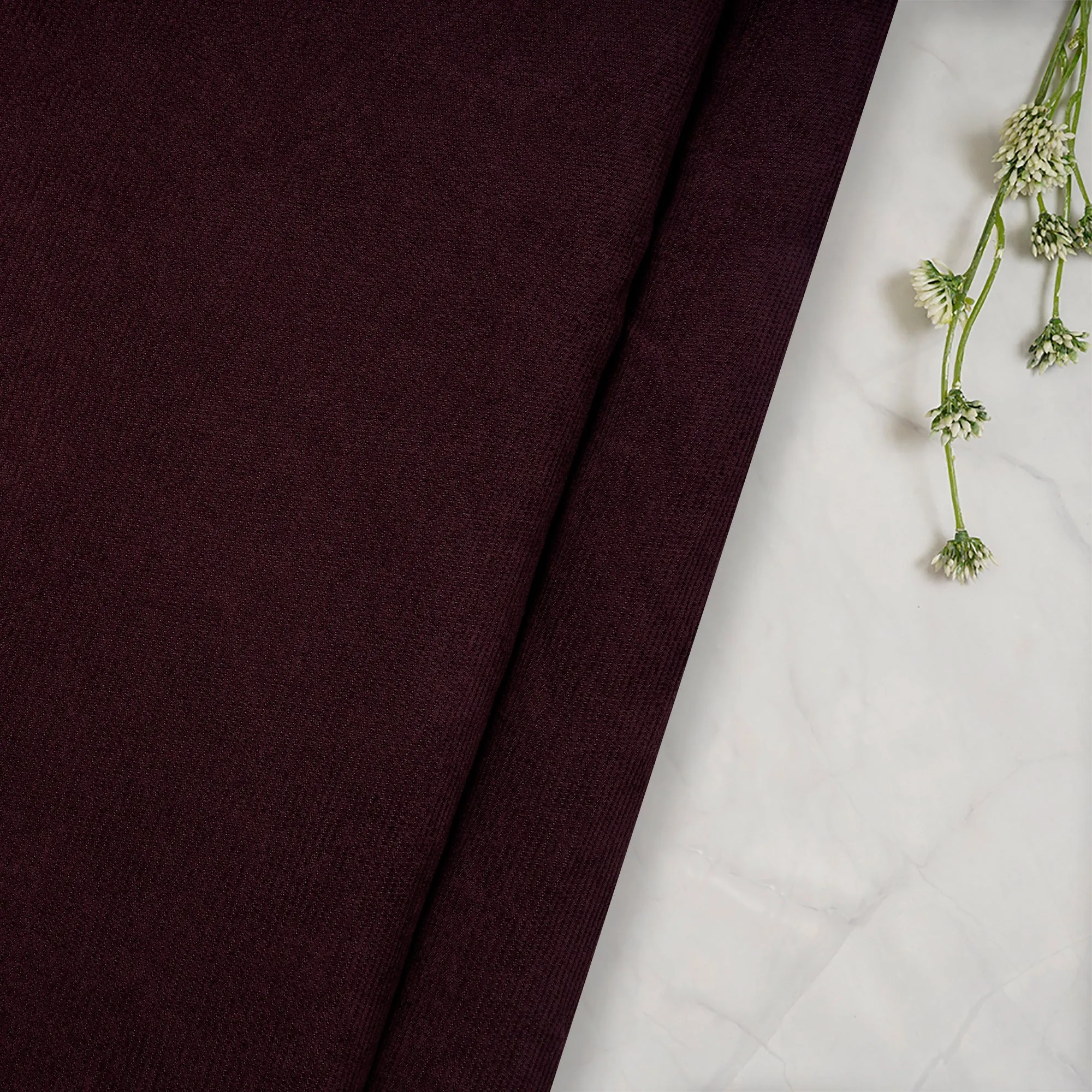 Deep Purple Imported Cotton Corduroy Fabric (60" Wide)