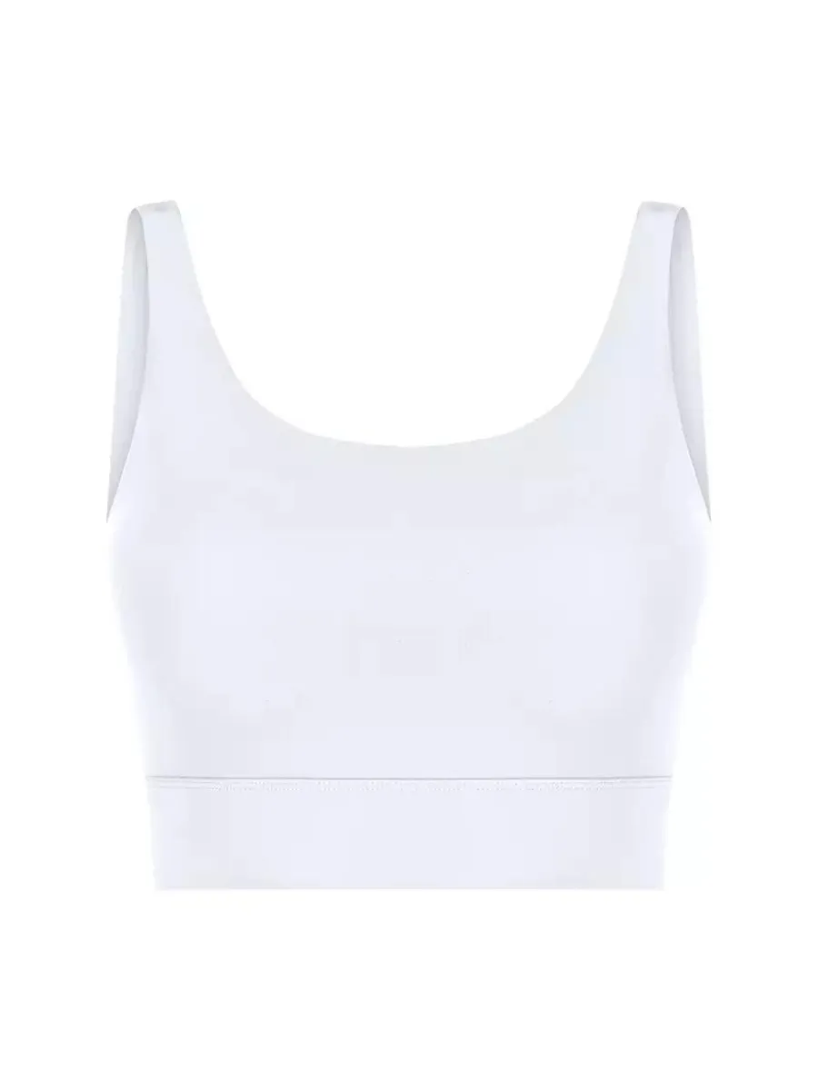 Easy Scoop Sports Bra in White
