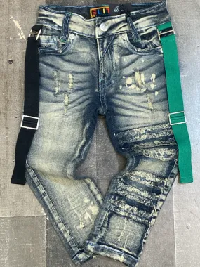 Elite- gamer green kids jeans