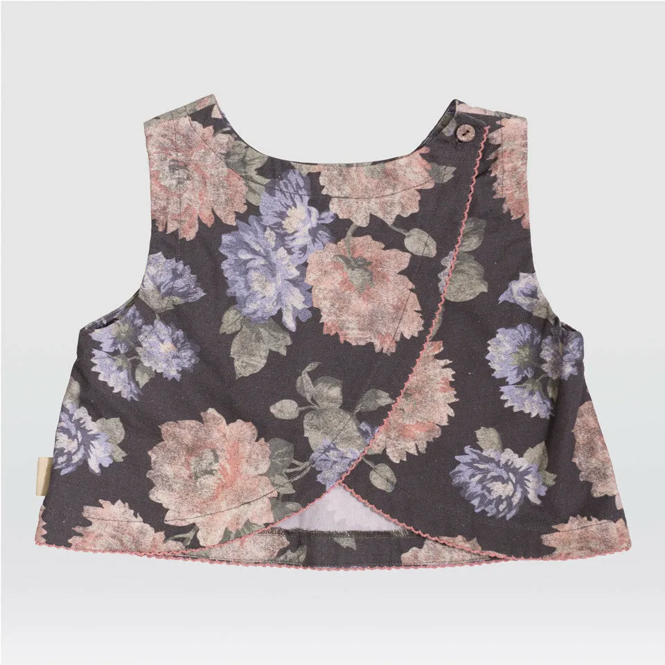 Feather Drum Stone Rose Shell Top