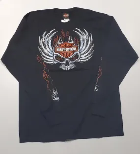 Harley-Davidson skull up L/S T BK
