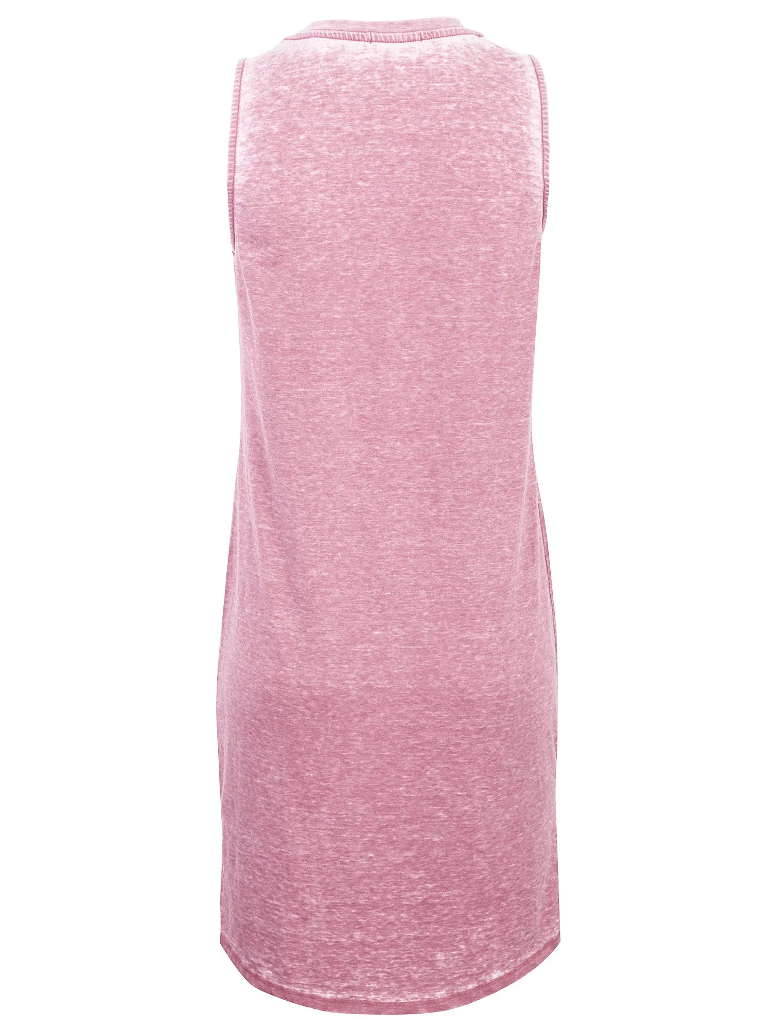 KOGMO Womens Sleeveless Basic Washed Comfy Dress