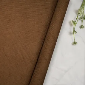 Light Brown Imported Cotton Corduroy Fabric (60" Wide)