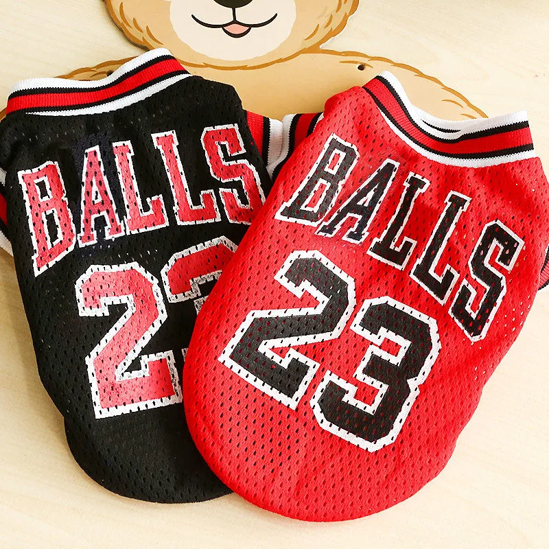 Mesh Basketball Uniform Jersey for Dog Cat Pet by Furr Baby Gifts