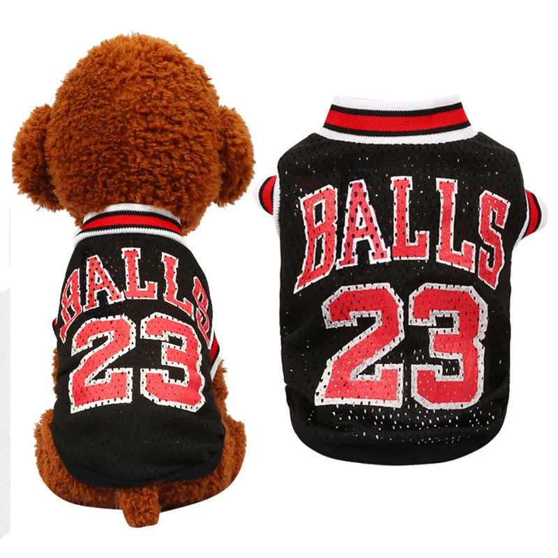 Mesh Basketball Uniform Jersey for Dog Cat Pet by Furr Baby Gifts