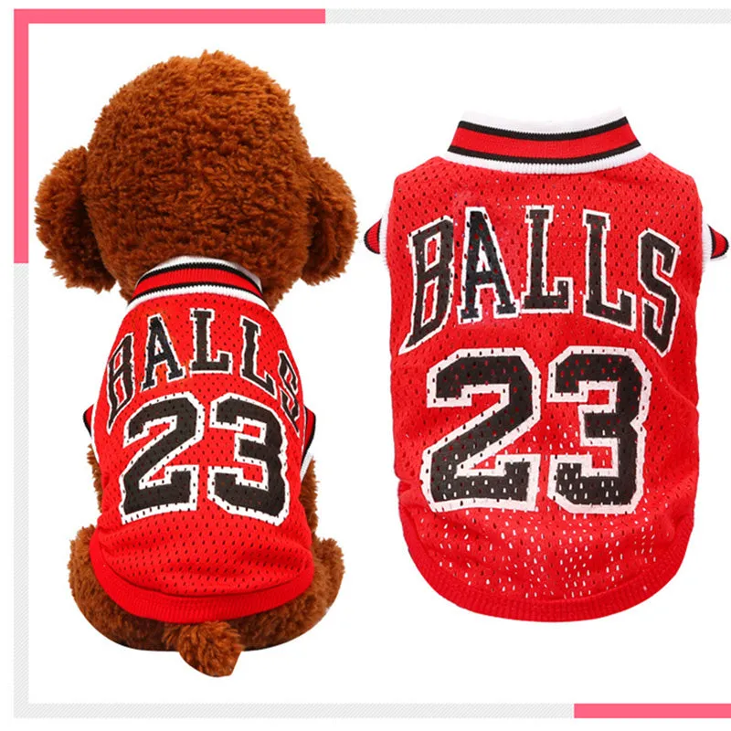 Mesh Basketball Uniform Jersey for Dog Cat Pet by Furr Baby Gifts