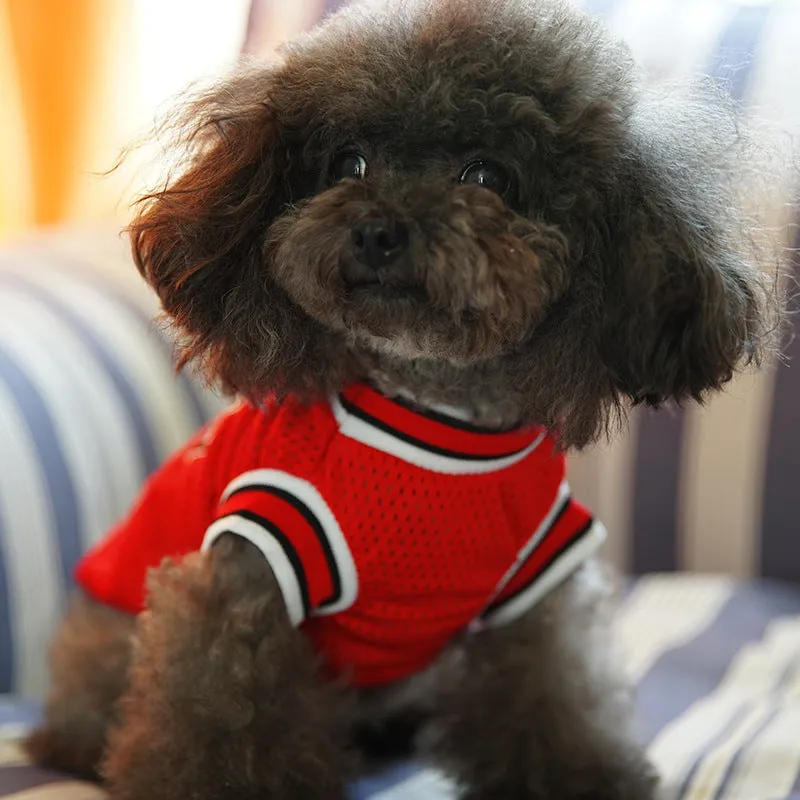Mesh Basketball Uniform Jersey for Dog Cat Pet by Furr Baby Gifts