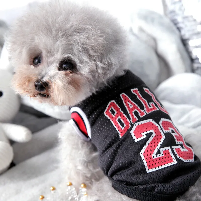 Mesh Basketball Uniform Jersey for Dog Cat Pet by Furr Baby Gifts