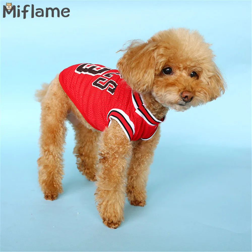 Mesh Basketball Uniform Jersey for Dog Cat Pet by Furr Baby Gifts