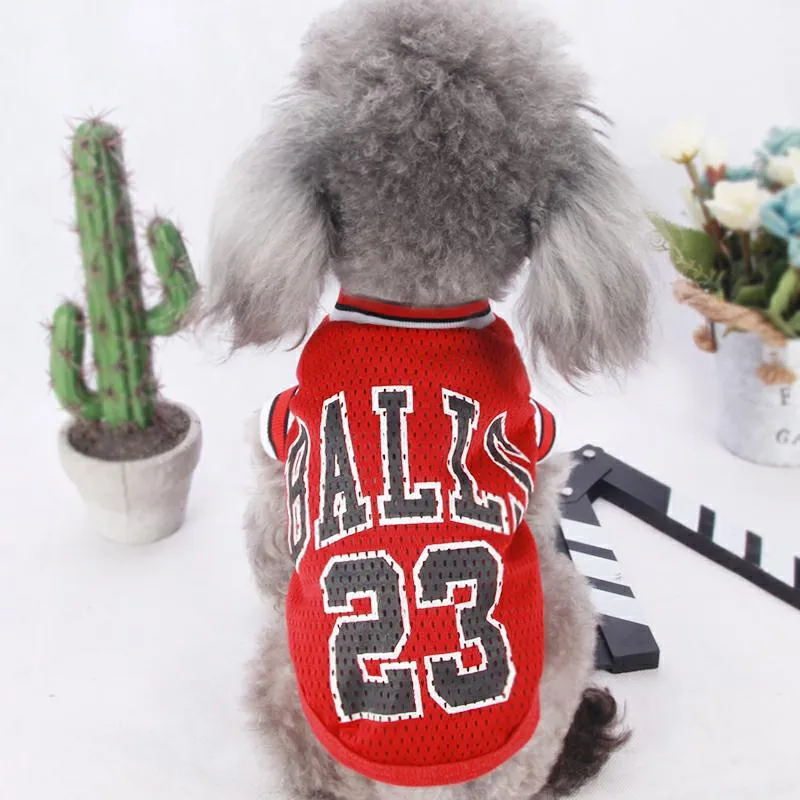 Mesh Basketball Uniform Jersey for Dog Cat Pet by Furr Baby Gifts