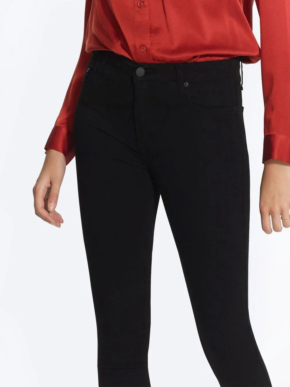 NOBODY DENIM CULT SKINNY JEANS - POWERBLK
