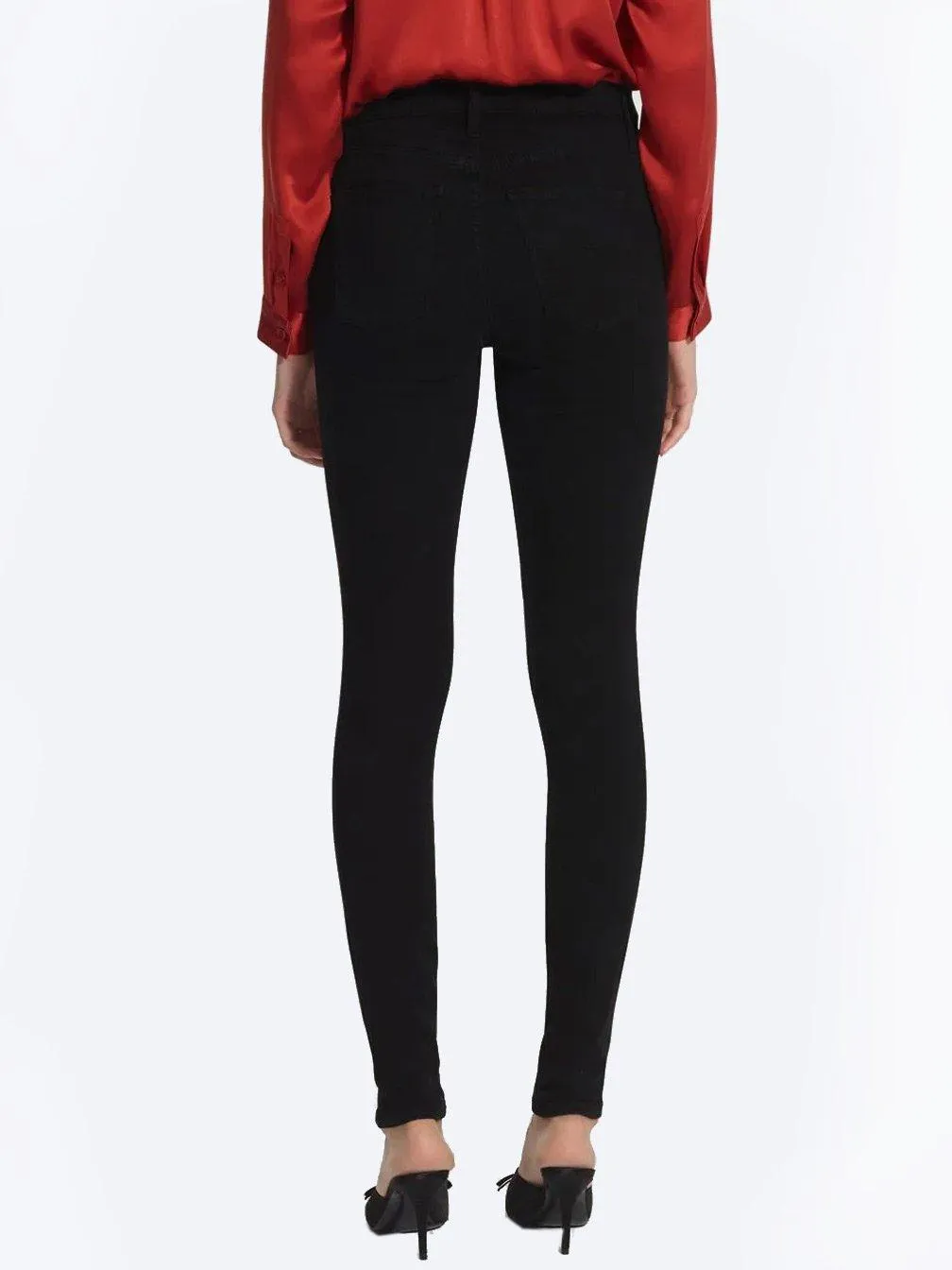 NOBODY DENIM CULT SKINNY JEANS - POWERBLK