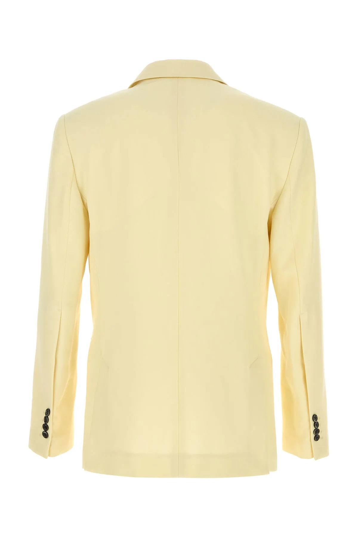 Pastel yellow wool blazer