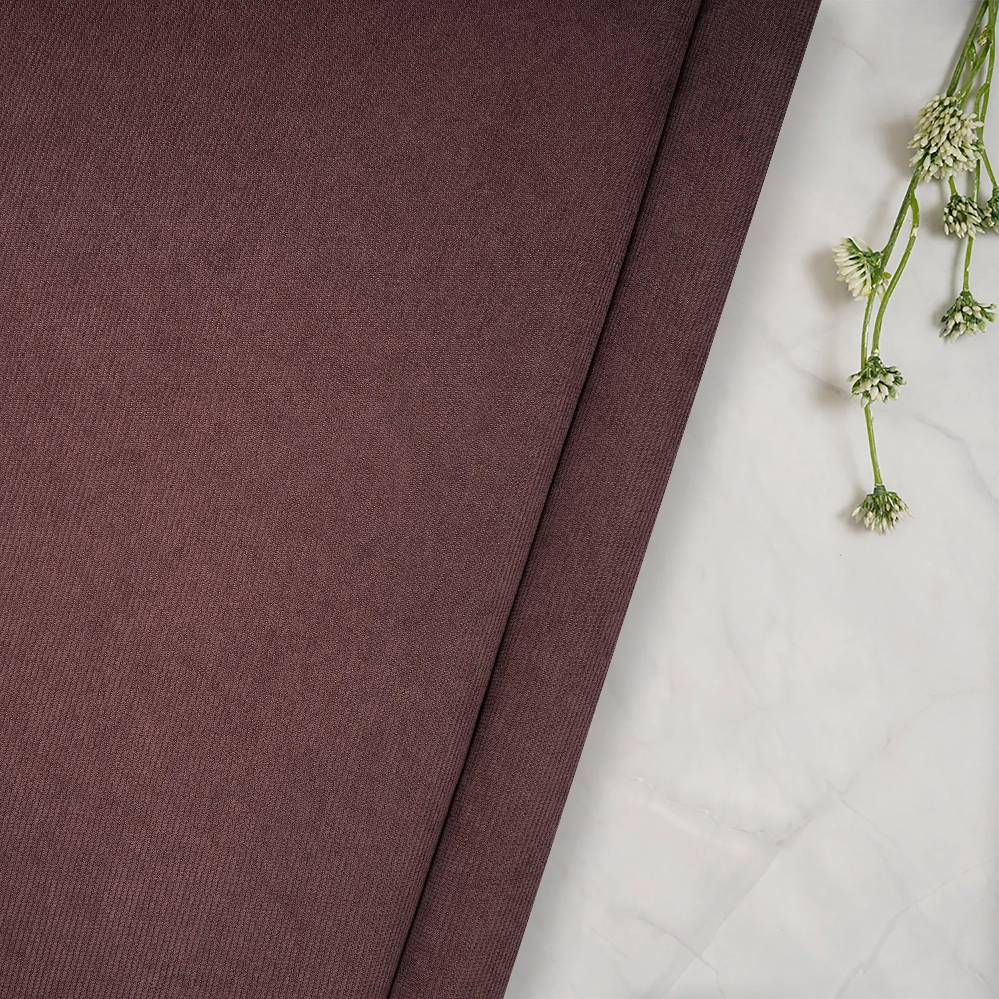 Renaissance Rose Imported Cotton Corduroy Fabric (60" Wide)