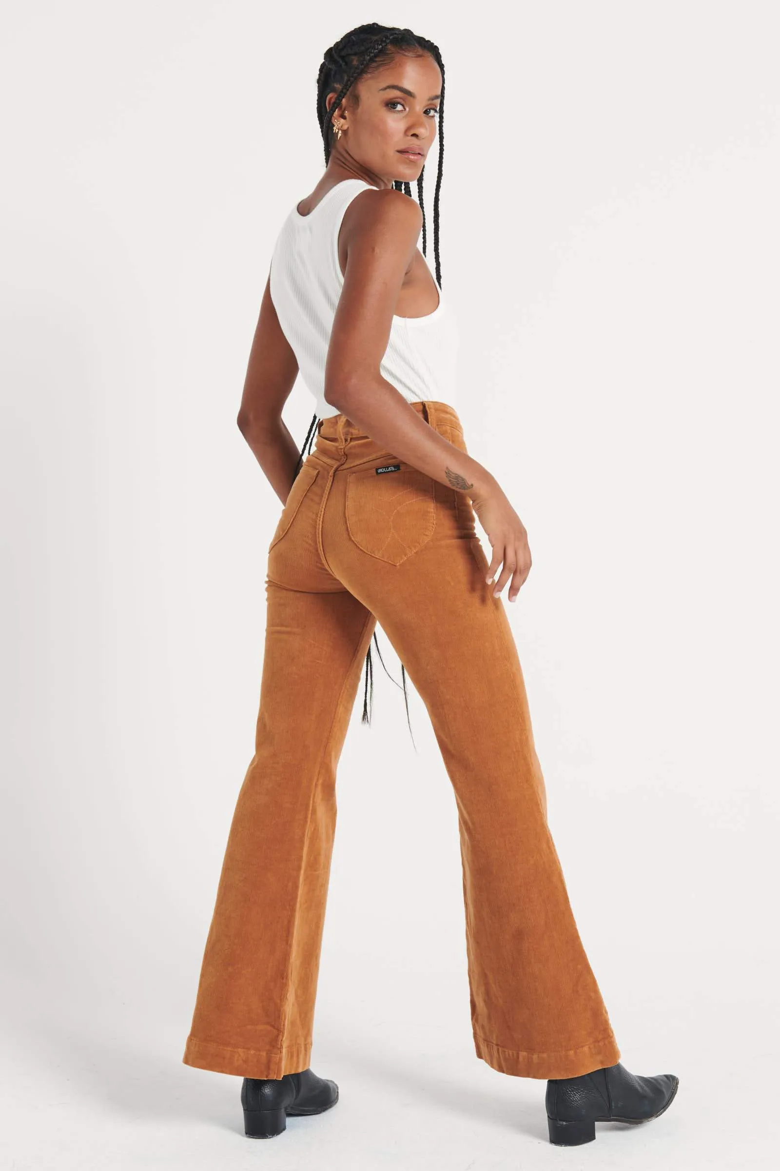 ROLLAS EAST COAST FLARE - TAN CORD
