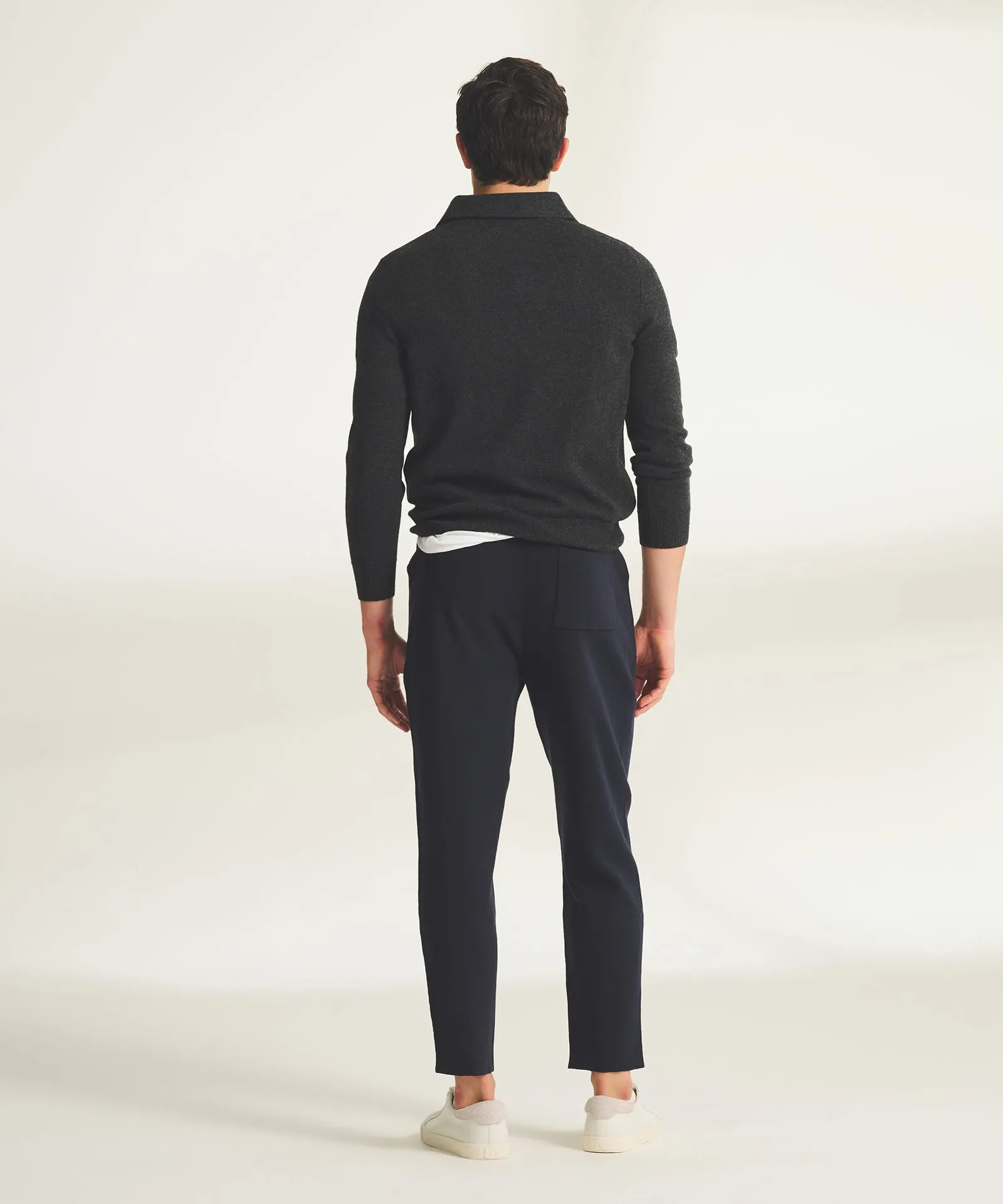 Signature Cashmere Long Sleeve Polo