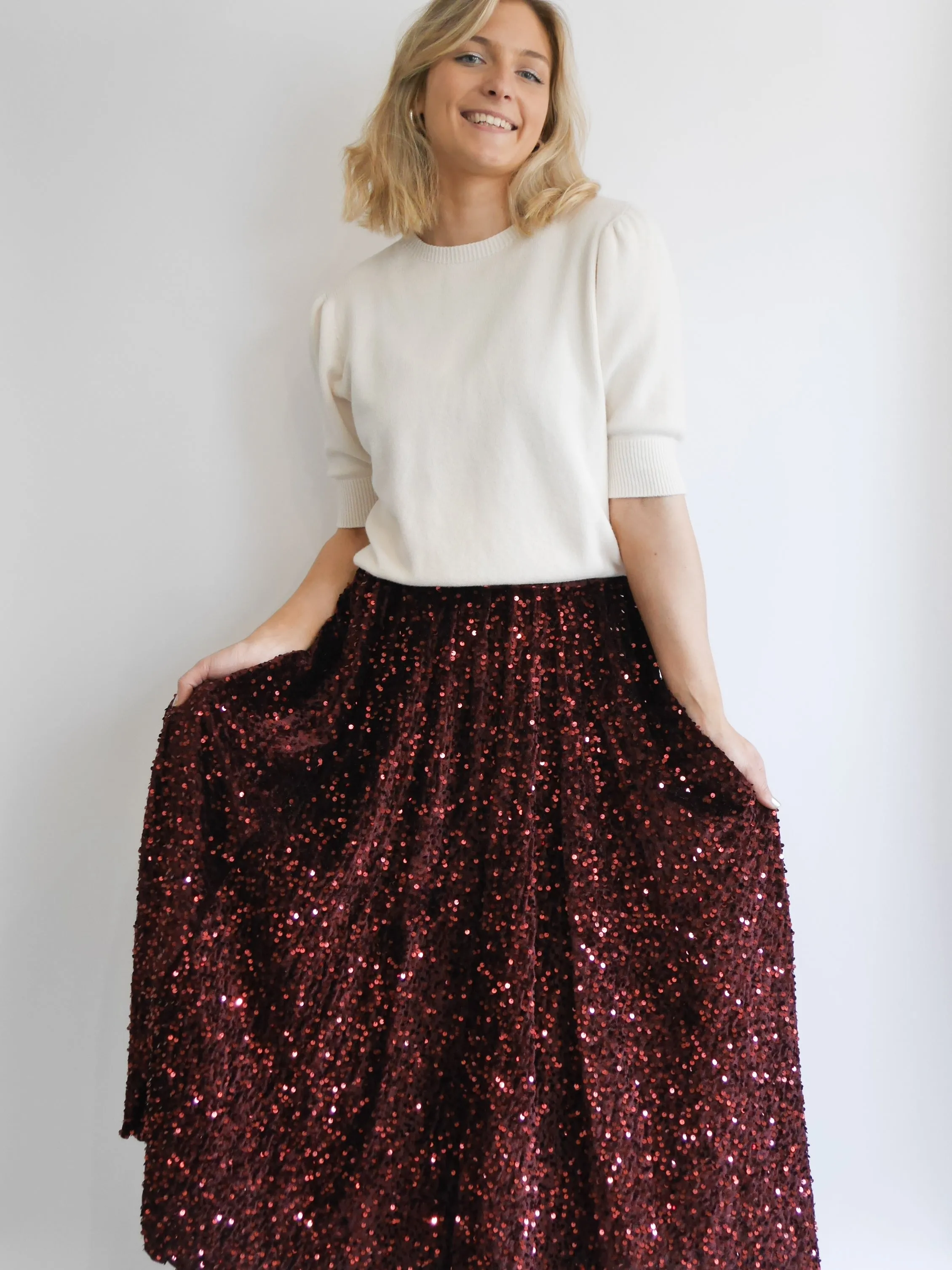 Sylvia Skirt Plum