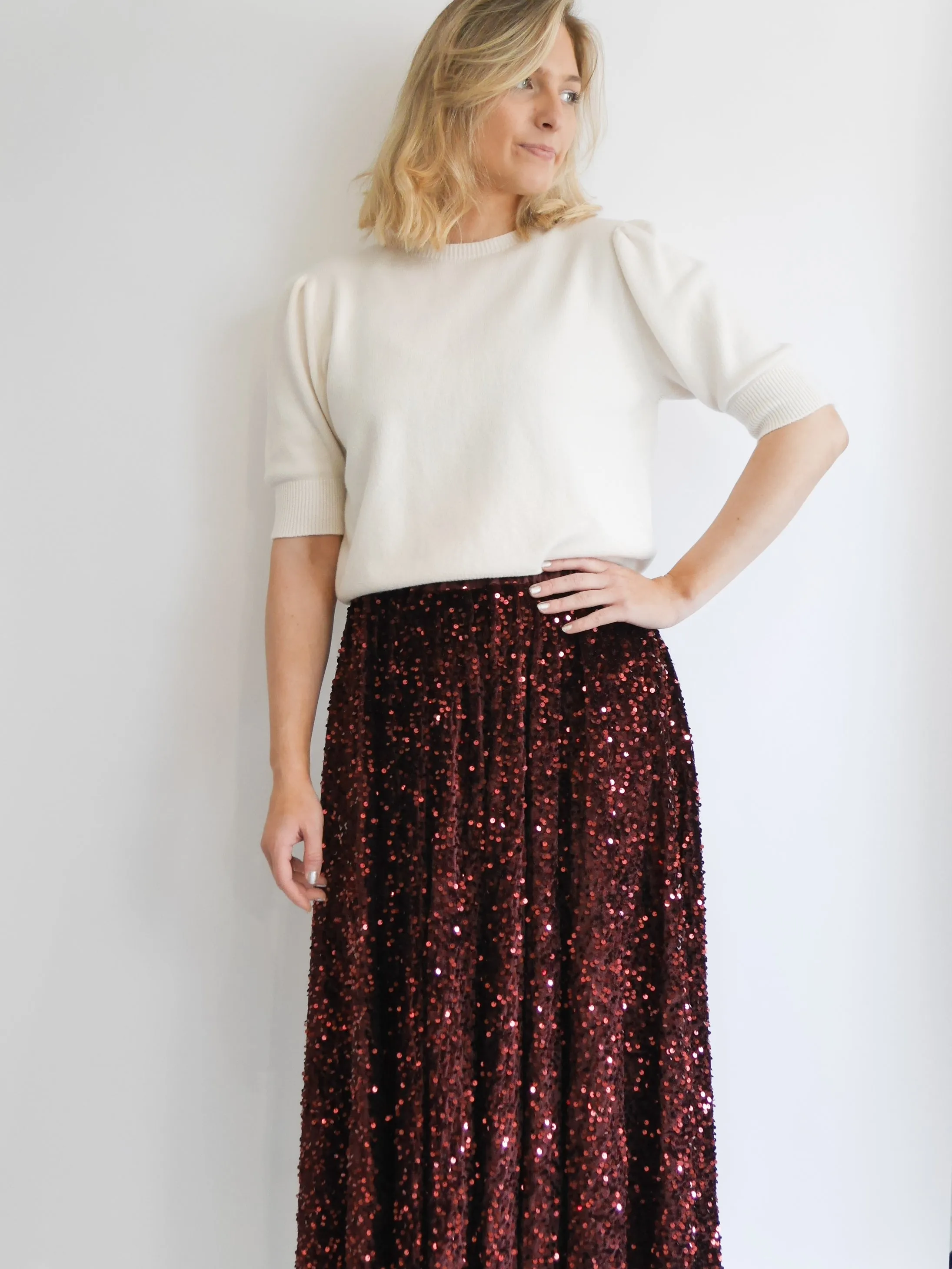 Sylvia Skirt Plum