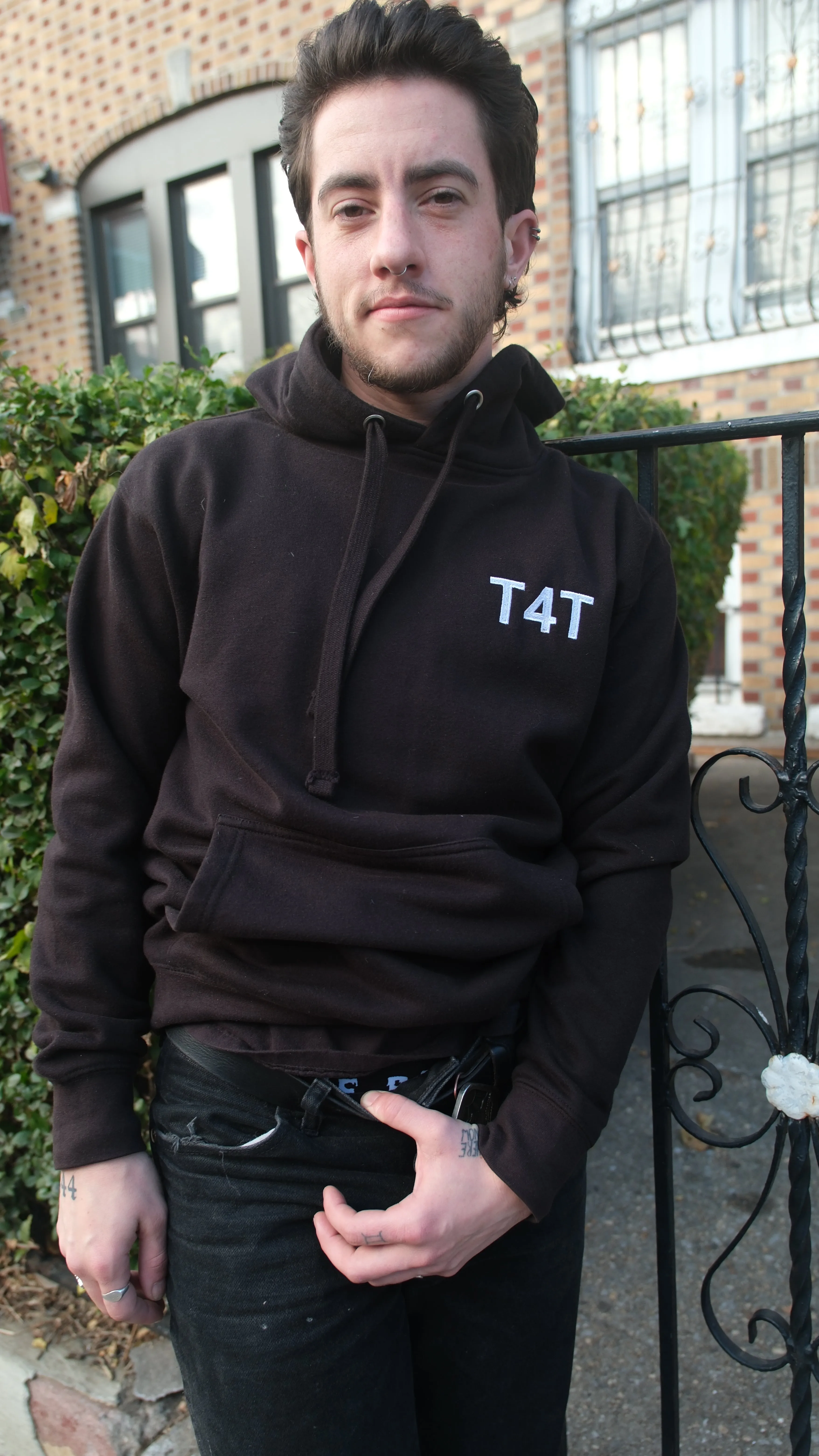 T4T Hoodie White Lettering