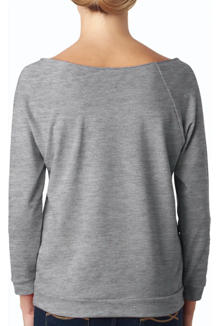 Volleyball Mom Off-The-Shoulder Sweatshirt