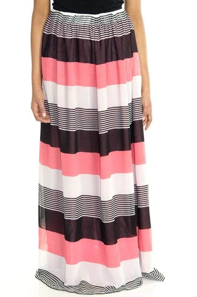 Water -color Maxi Skirt