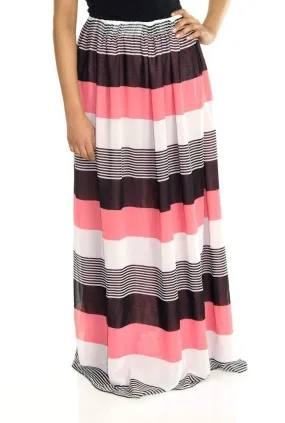 Water -color Maxi Skirt