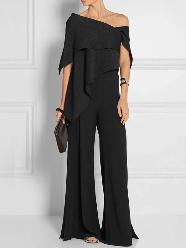 Wenkouban-Black Friday Christmas Thanksgiving Urban Asymmetric One Shoulder Tunic Top