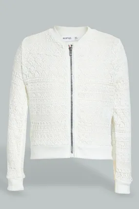White Bomber Jacket